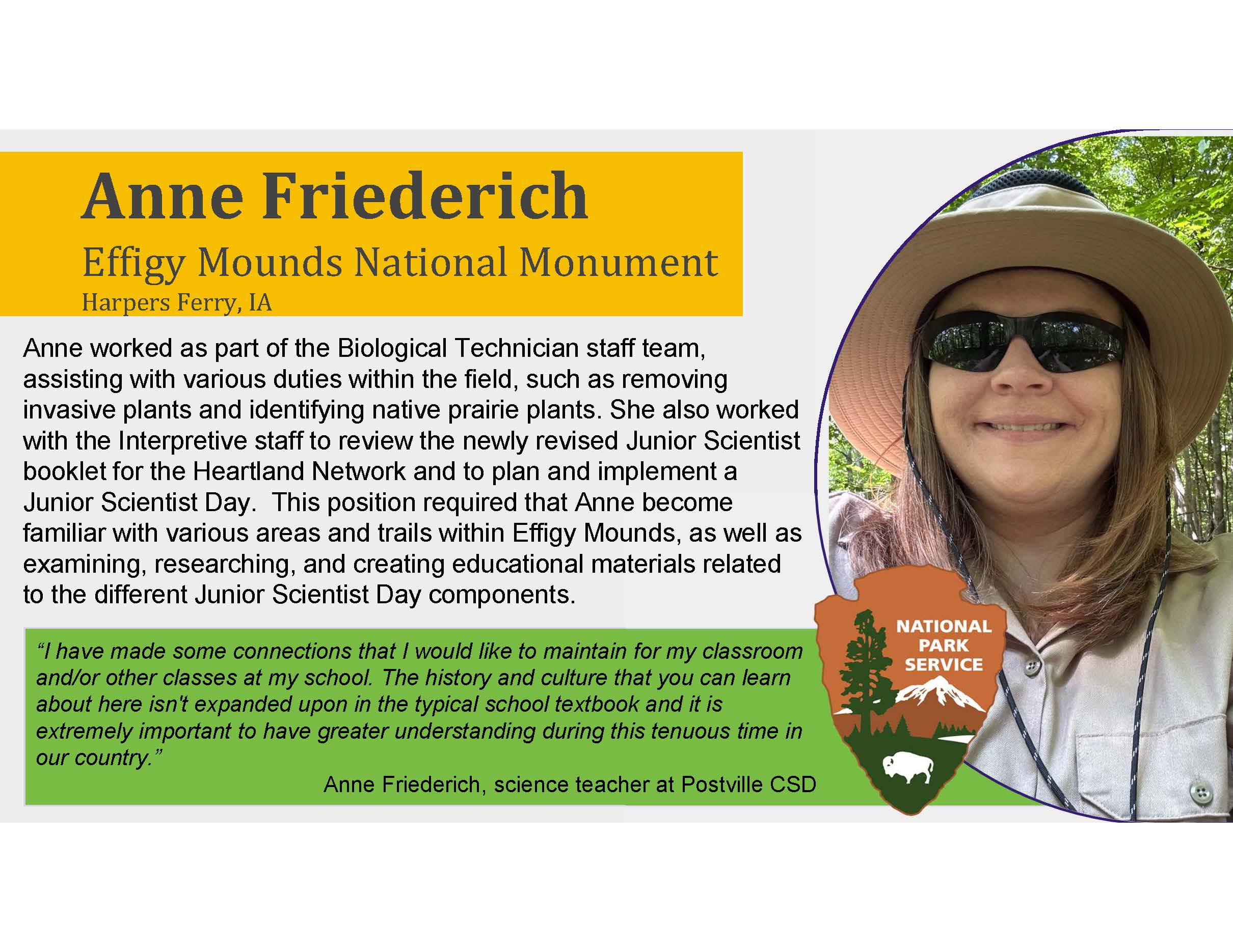 Anne Friederich Teacher Externship