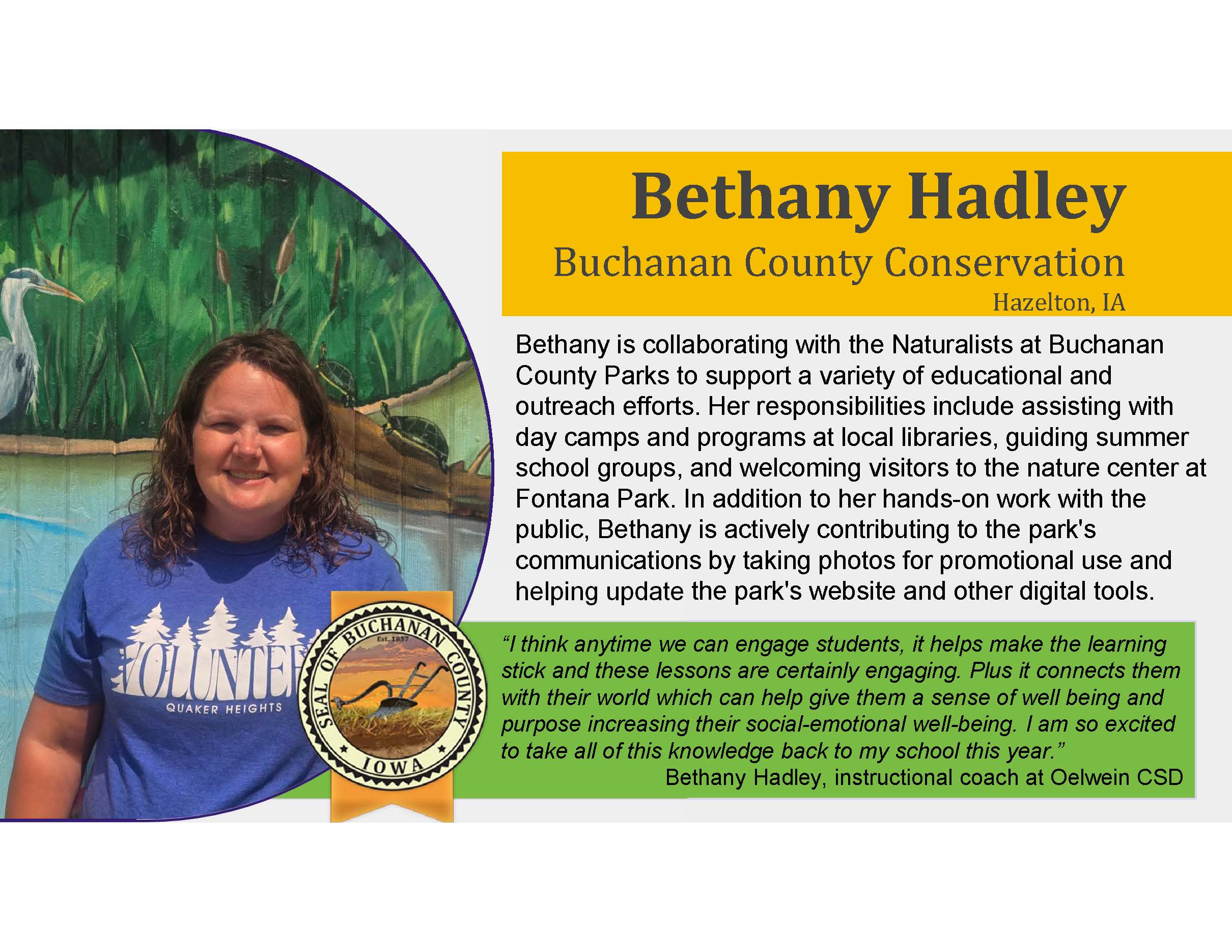 Bethany Hadley Teacher Externship