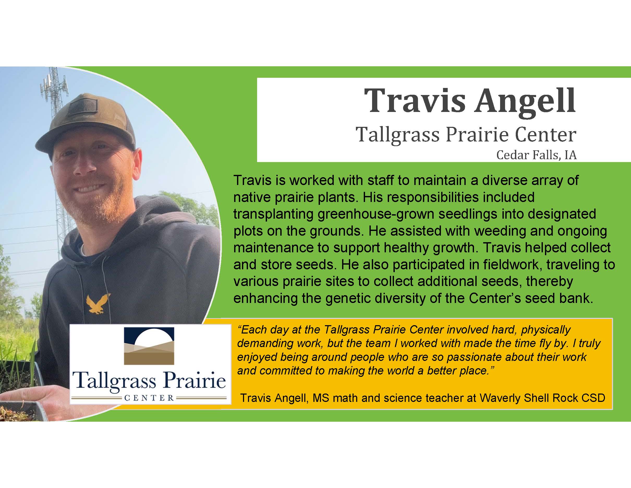 Travis Angell Teacher Externship